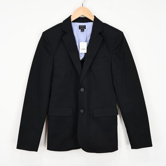 NWT J.Crew Crewcuts Boy's Thompson Suit Jacket Flex Chino Black Size 16 - Picture 2 of 9